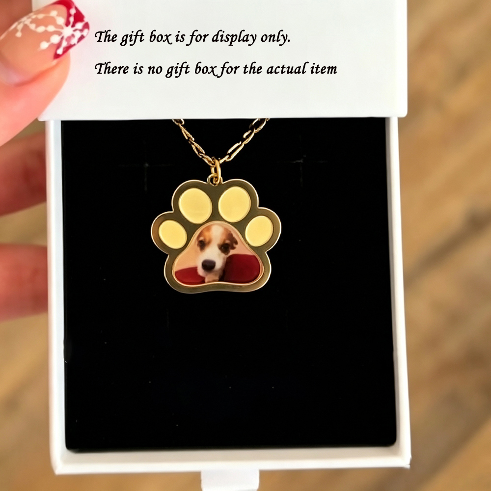 Personalized Pet Paw Colors Pr - Name Necklace Custom recension och pris
