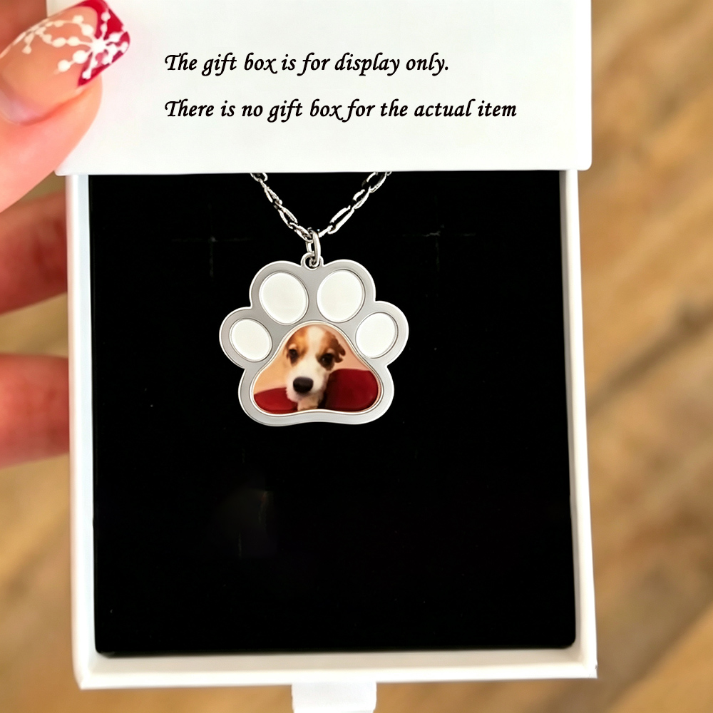 Personalized Pet Paw Colors Pr - Name Necklace Custom recension och pris