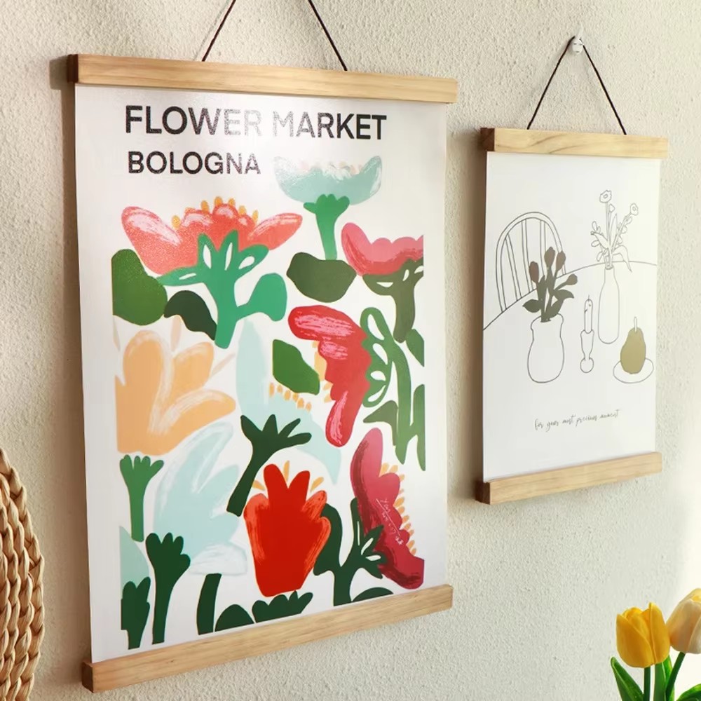21 30 40 50cm Magnetic Poster  - Engraved Wood Frame recension och pris