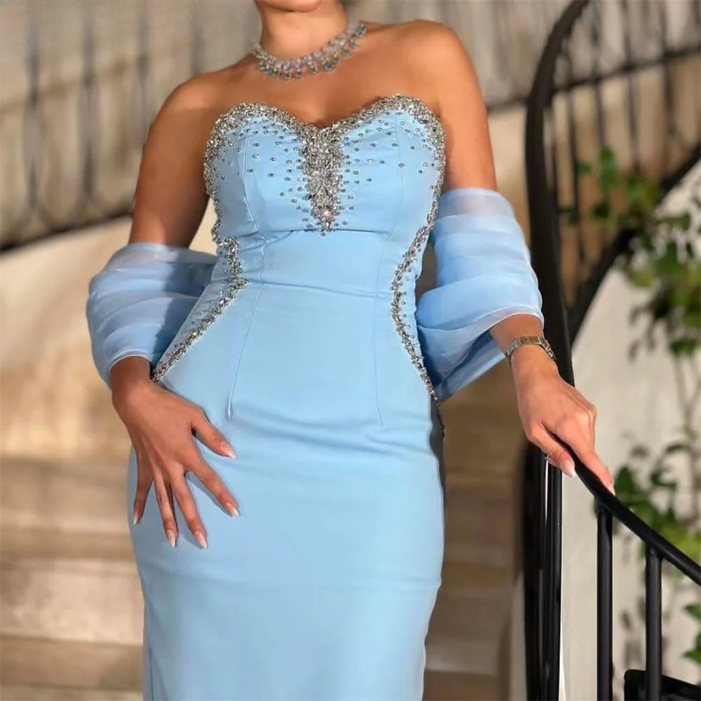 Sky Blue Party Dress with Sequ - Custom Night Sky recension och pris