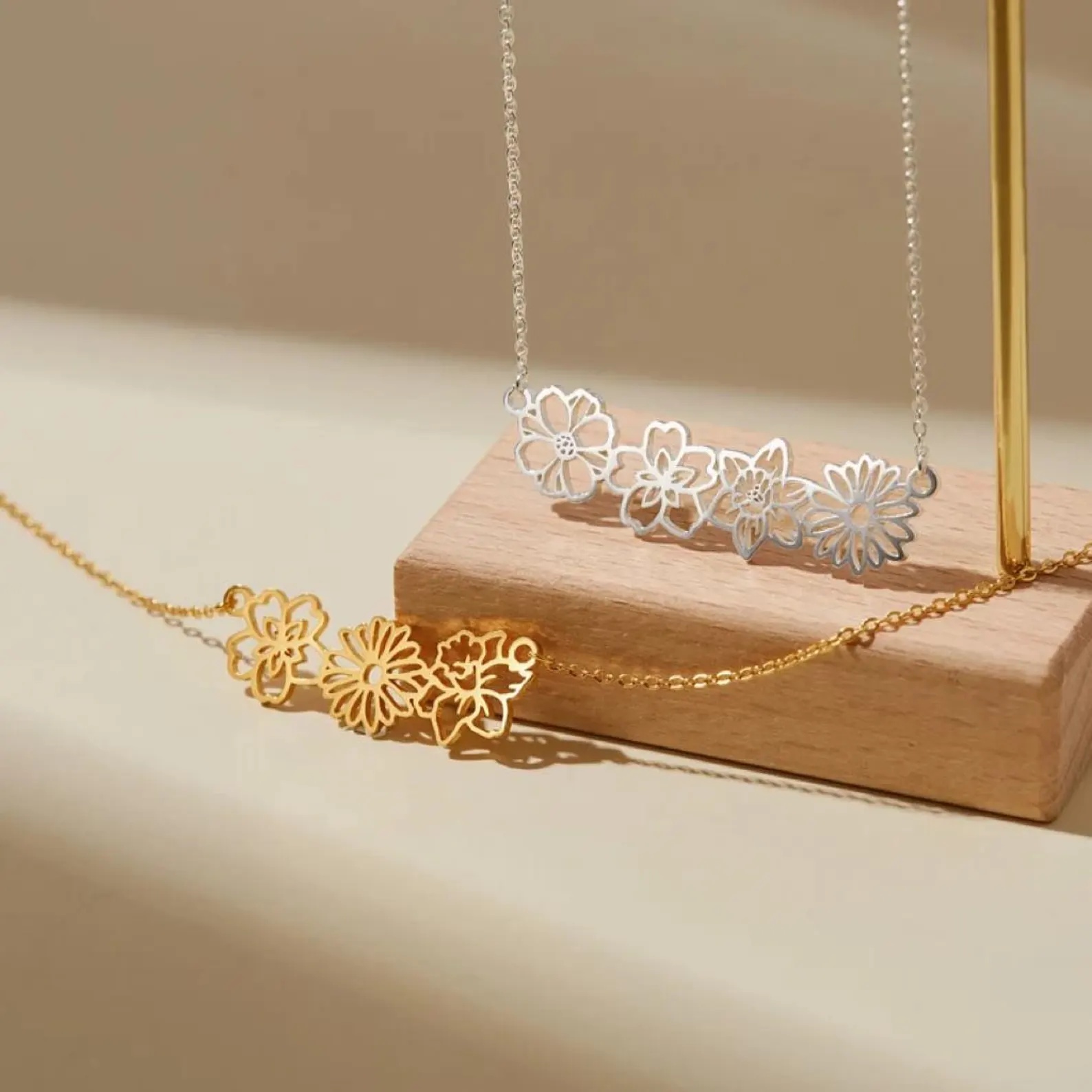 Amaxer Custom Multiple Birth F - Birth Flower Necklace recension och pris