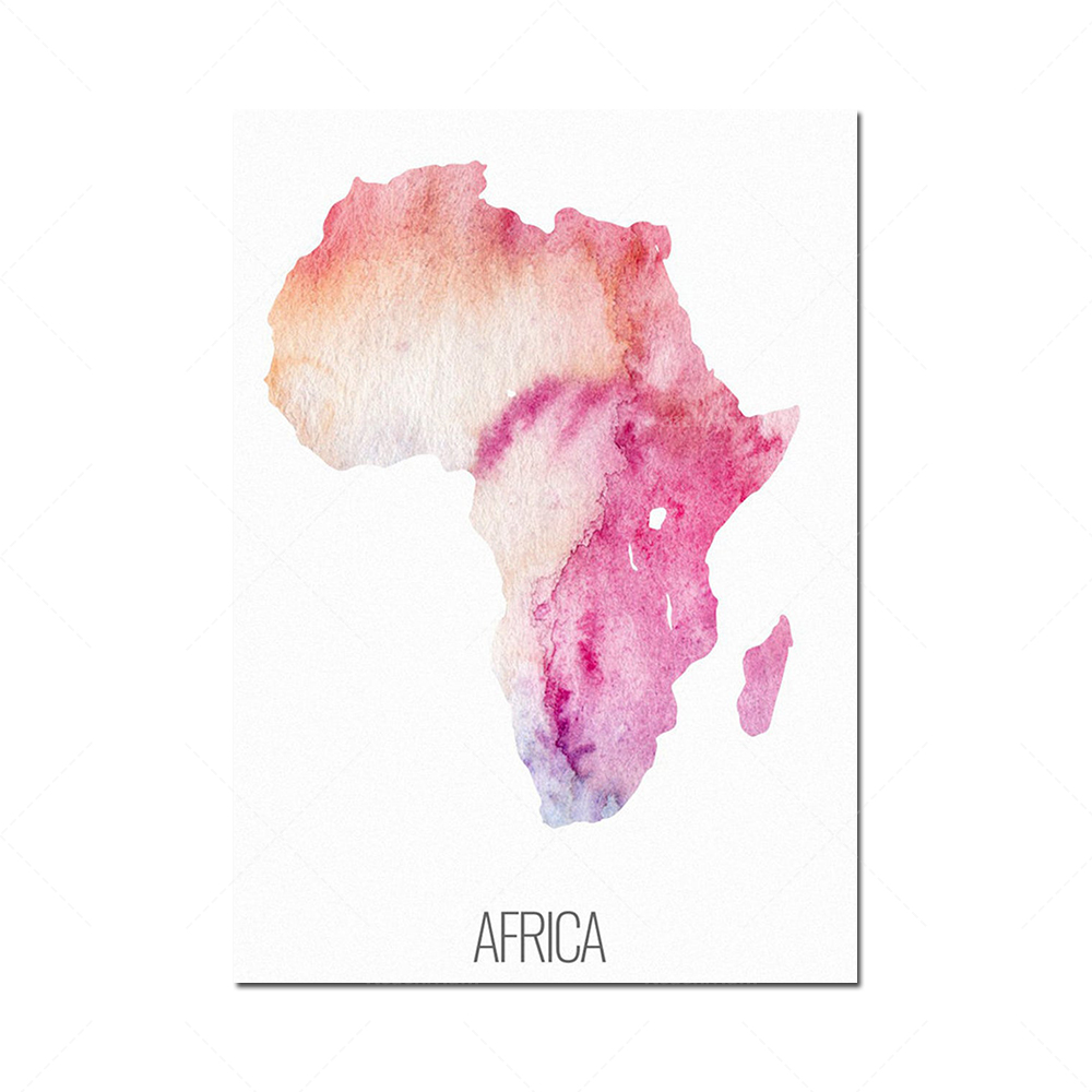6 continent poster set, North  - Custom Star Map recension och pris