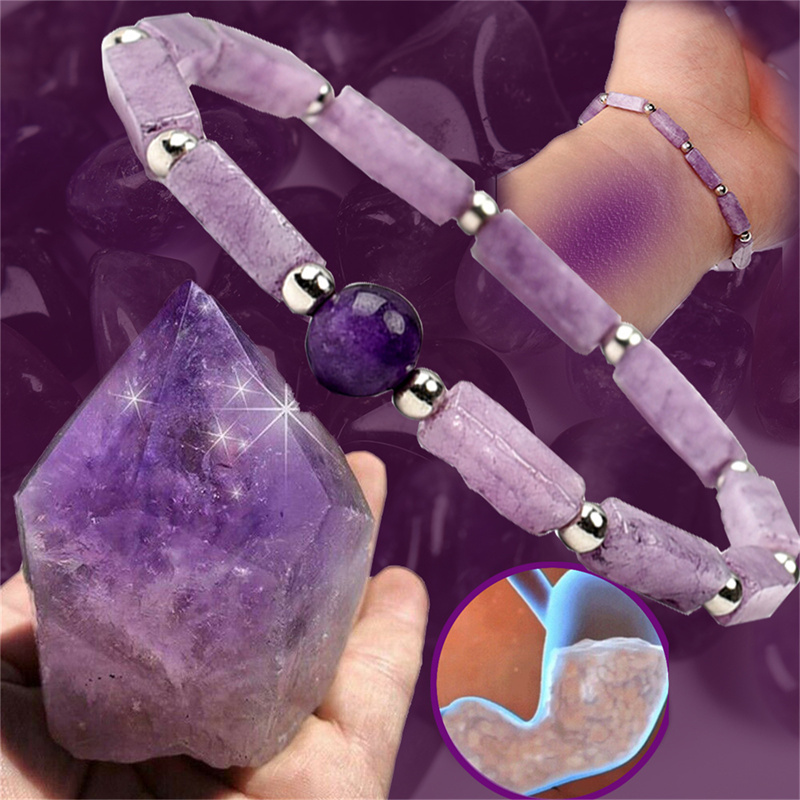 1Pcs Amethyst Body-purify Slim - Coordinates Bracelet recension och pris