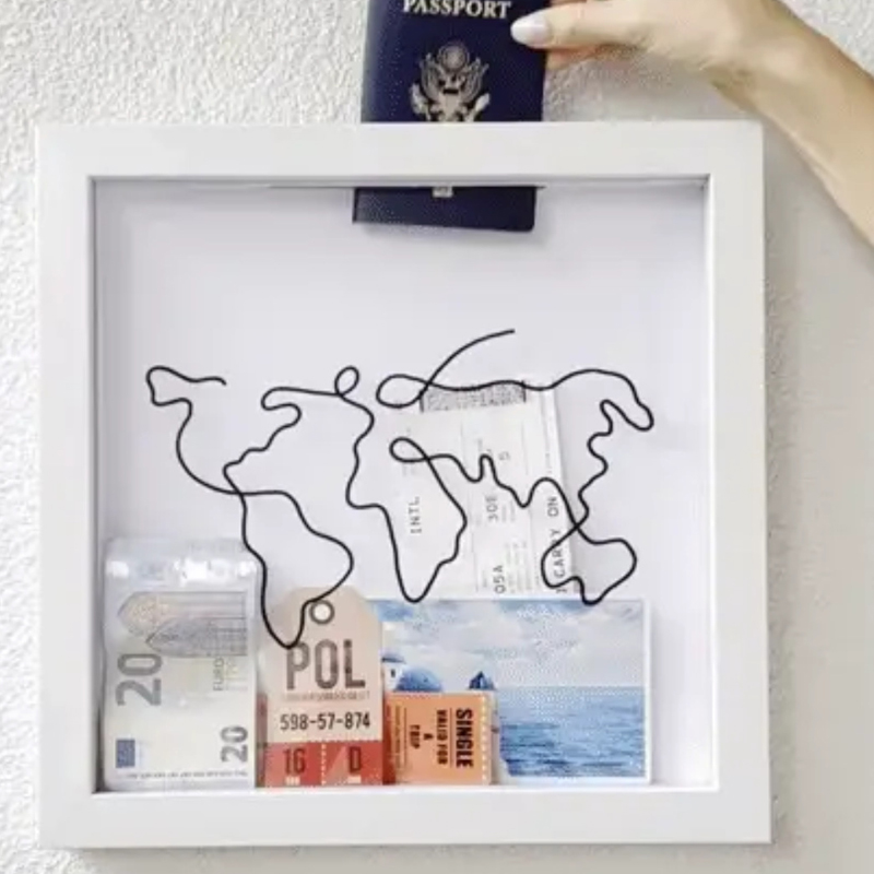 Wooden Storage Shelf Photo Fra - Engraved Wood Frame recension och pris