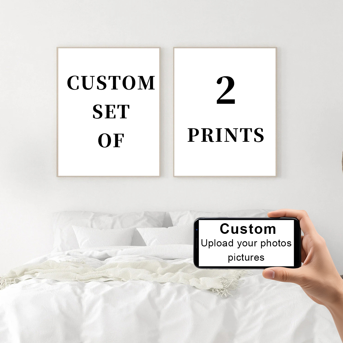 2pcs/set Custom Canvas Prints  - Pet Portrait Custom recension och pris