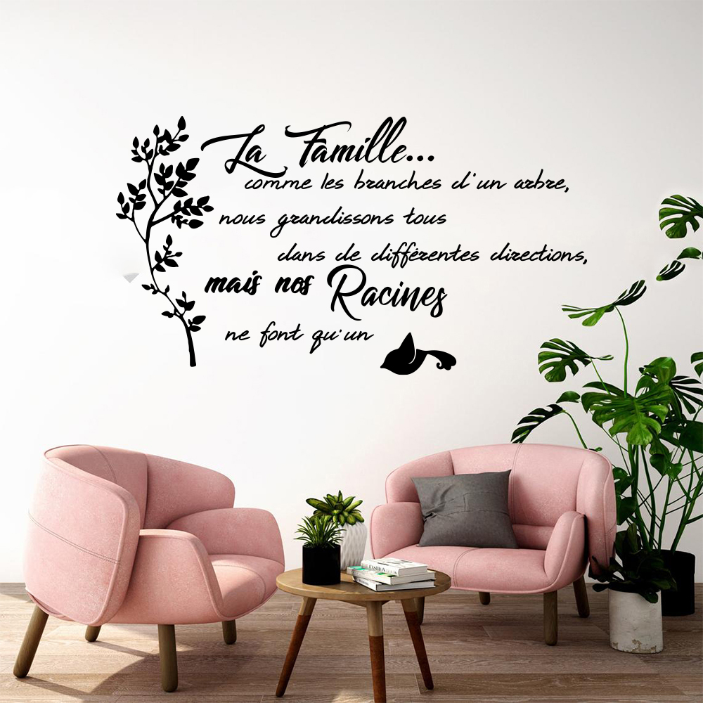 French Family Quote Tree Bird  - Family Tree Print recension och pris