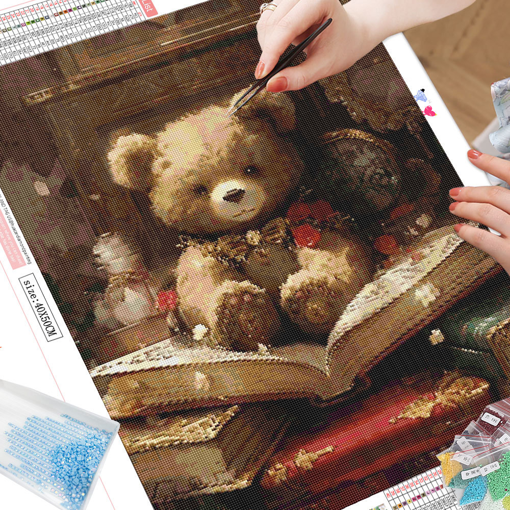 Frameless, Cartoon Diamond Pai - Photo Mosaic Print recension och pris