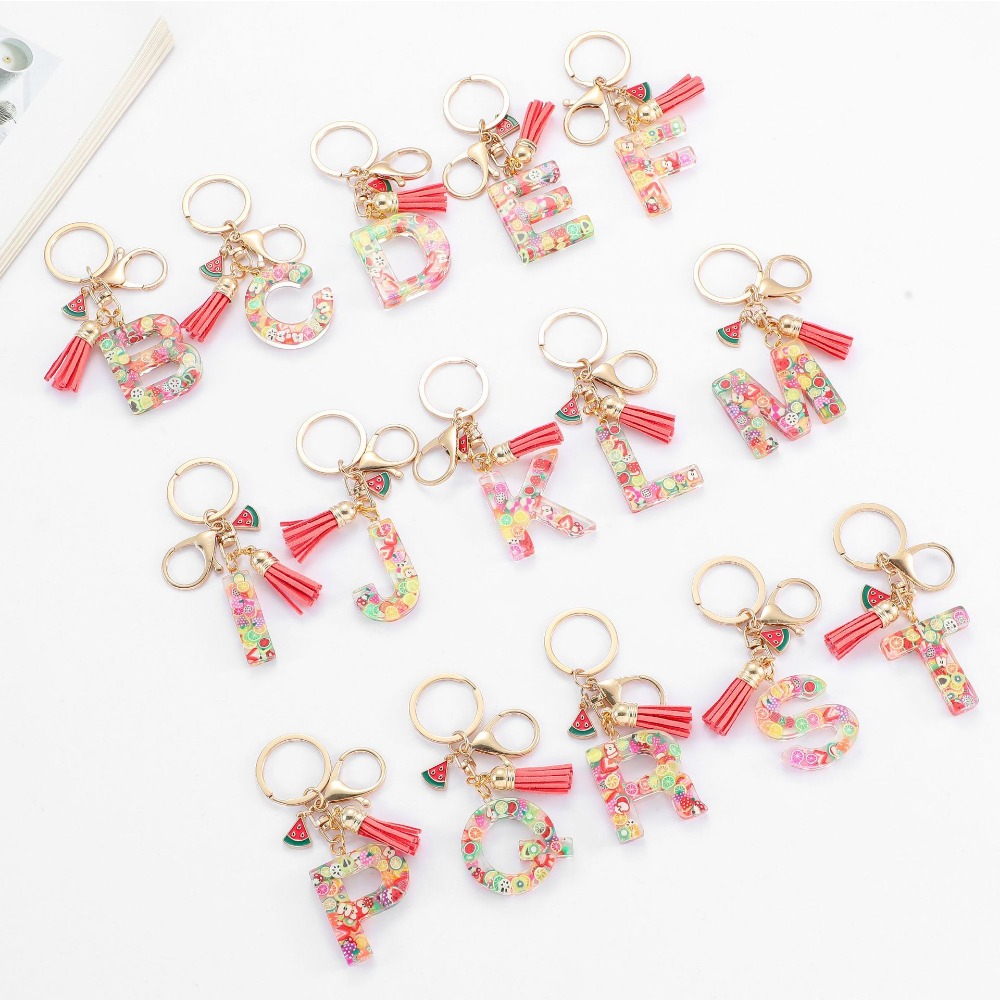 Personalized A-Z Key Ring Buck - Monogram Keychain Leather recension och pris