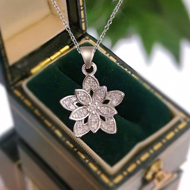 925 Sterling Silver Flower Nec - Birth Flower Necklace recension och pris
