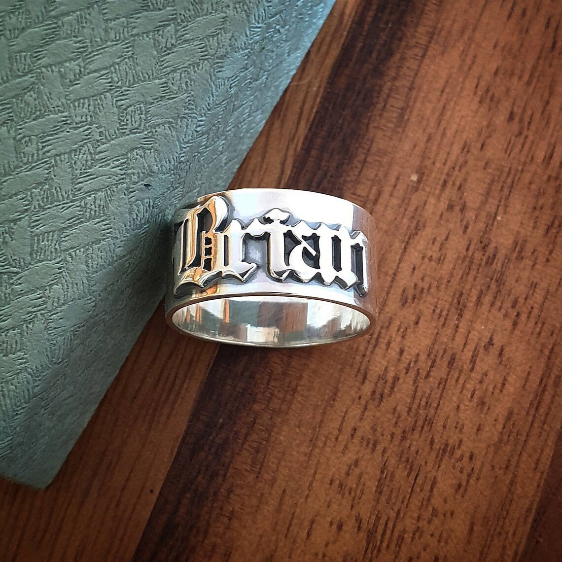 12MM Men' Gothic Rings Persona - Initial Ring Custom recension och pris