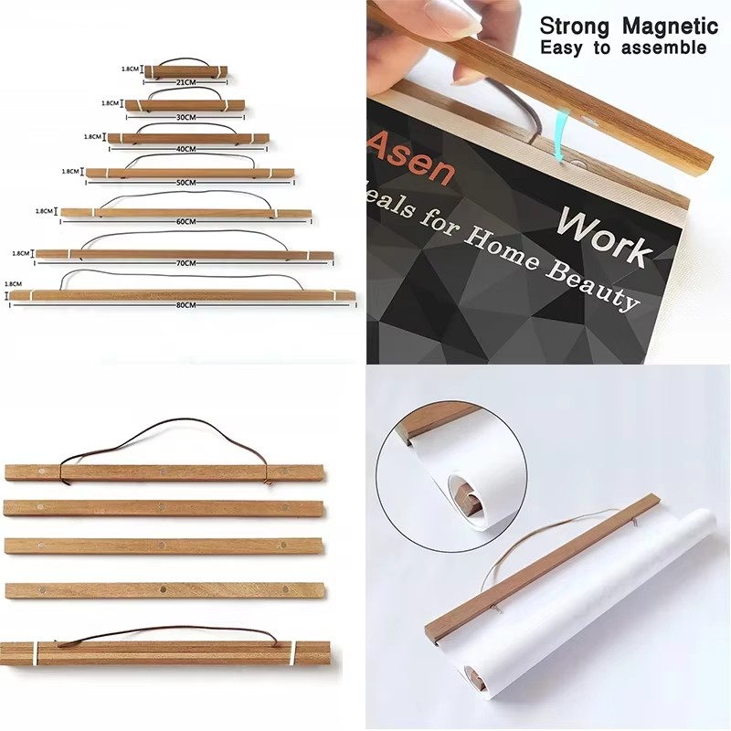 21-90cm Magnetic Wooden Pictur - Engraved Wood Frame recension och pris